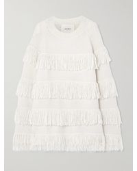 Lisa Yang - Agneta Pullover Aus Bouclé Aus Einer Kaschmirmischung Mit Fransen - Lyst