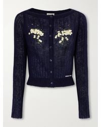 ShuShu/Tong - Embellished Knitted Cardigan - Lyst