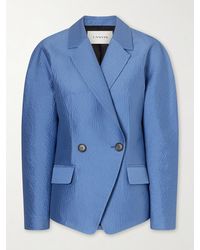 Lanvin - Textured-Satin Jacket - Lyst