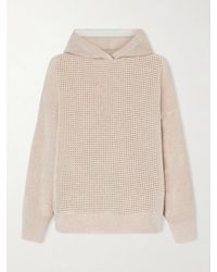 Brunello Cucinelli - Waffle-Knit Cashmere Hoodie - Lyst