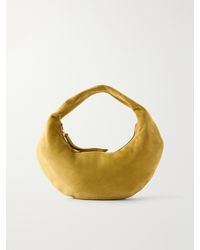 KHAITE - Olivia Mini Suede Top-Handle Bag - Lyst