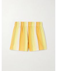 Marrakshi Life - Striped Cotton Shorts - Lyst