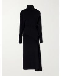 Lanvin - Embellished Wool And Cashmere-Blend Turtleneck Midi Dress - Lyst