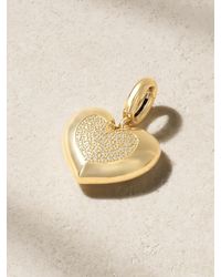 Lauren Rubinski - Small Heart 14-Karat Diamond Pendant - Lyst