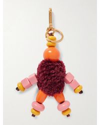 Etro - Little Wool-Blend, -Tone And Enamel Bag Charm - Lyst