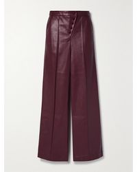 Jonathan Simkhai - Lynda Vegan Leather Wide-Leg Pants - Lyst