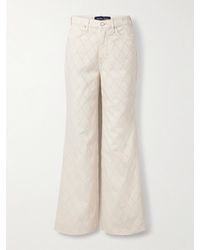 Veronica Beard - Taylor Frayed Fil Coupé High-Rise Wide-Leg Jeans - Lyst