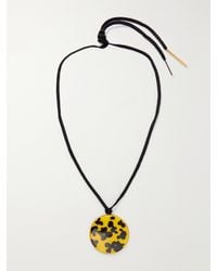 Dries Van Noten - Tone, Enamel And Cord Necklace - Lyst