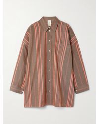 Marrakshi Life - Oversized-Hemd Aus Gestreifter Baumwolle - Lyst