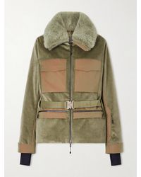 Sease - Altai Plush-Trimmed Cotton-Blend Corduroy Down Ski Jacket - Lyst