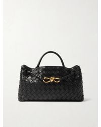 Bottega Veneta - Andiamo East-West Small Intrecciato Leather Tote - Lyst