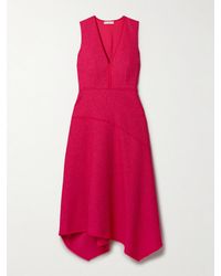 Ulla Johnson - Florence Chiffon-Trimmed Cotton-Blend Tweed Midi Dress - Lyst
