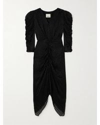 Isabel Marant - Nemil Ruched Fil Coupé Midi Dress - Lyst