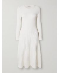Veronica Beard - Nami Pointelle-Knit Midi Dress - Lyst