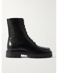Maison Margiela - Tabi Schnürstiefel Aus Leder - Lyst