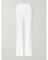Mother - The Kick It High-Rise Straight-Leg Jeans - Lyst