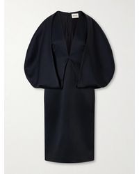 KHAITE - Dakota Crepe-Satin Midi Dress - Lyst