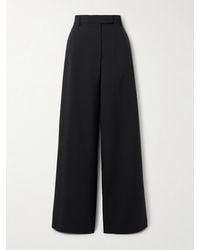 Dries Van Noten - Wide-Leg Wool And Mohair-Blend Twill Pants - Lyst