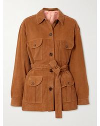 Blazé Milano - Viva Belted Suede Jacket - Lyst