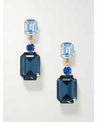 Jennifer Behr - Justine-Plated Crystal Earrings - Lyst