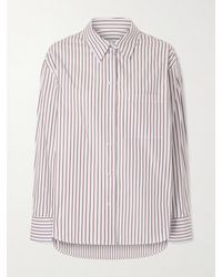 Loulou de Saison - Maud Striped Cotton-Poplin Shirt - Lyst
