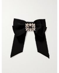 Roger Vivier - Broche Vivier Haarspange Aus Ripsband Mit Kristallen - Lyst