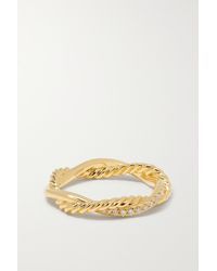 David Yurman Petite Infinity Ring Aus 18 Karat Gold Mit Diamanten - Mettallic