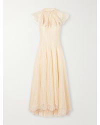 Zimmermann - Ascent Lace-Trimmed Linen And Silk-Blend Gown - Lyst