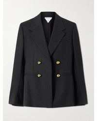 Bottega Veneta - Double-Breasted Wool Blazer - Lyst