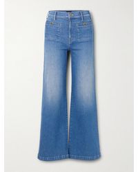 Mother - Stashed Hustler Roller Sneak High-Rise Bootcut Jeans - Lyst