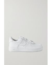 Nike Air Force 1 Leather Sneakers - White