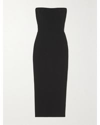 Alex Perry - Robe Midi Bustier En Crêpe Callan - Lyst