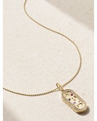 Sydney Evan - Iconography 14-Karat Diamond, Opal And Sapphire Necklace - Lyst