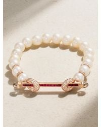 ANANYA - Chakra 18-Karat Rose Multi-Stone Bracelet - Lyst