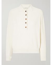 Blazé Milano - Alegria Cable-Knit And Silk And Cotton-Blend Polo Sweater - Lyst