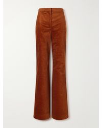 Veronica Beard - Holt Cotton-Blend Corduroy Flared Pants - Lyst