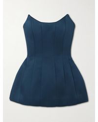 Rebecca Vallance - Elivera Paneled Strapless Satin Top - Lyst