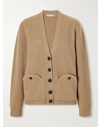 Blazé Milano - Highland Uda Ribbed Wool And Cashmere-Blend Cardigan - Lyst
