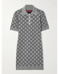 Gucci - Minikleid Aus Jacquard-Strick Aus Einer Wollmischung - Lyst