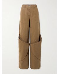 The Attico - Layered Paneled Boyfriend Jeans - Lyst