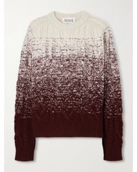 TOVE - Pierra Dégradé Cable-Knit Wool Sweater - Lyst
