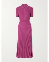 Gabriela Hearst - Amor Ribbed Cashmere And Silk-Blend Midi Dress - Lyst