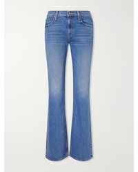 Mother - The Jinx Heel Low-Rise Flared Jeans - Lyst