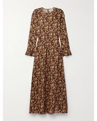 Doen - Net Sustain Amande Printed Cotton-Voile Maxi Dress - Lyst