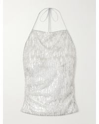 Ilkyaz Ozel - Rayy Sequined Mesh Top - Lyst