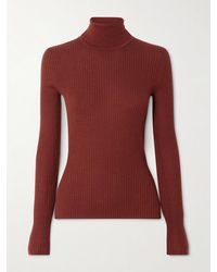 Gabriela Hearst - Peppe Ribbed Cashmere And Silk-Blend Turtleneck Sweater - Lyst