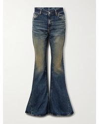 Acne Studios - 2024 Distressed High-Rise Slim-Fit Flared Organic Jeans - Lyst
