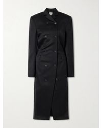 KHAITE - Rolon Double-Breasted Wool Long Coat - Lyst