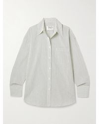 Twp - Big Joe Oversized Striped Cotton-Blend Shirt - Lyst