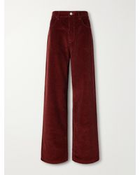 Rohe - Bruun Cotton-Corduroy Wide-Leg Pants - Lyst